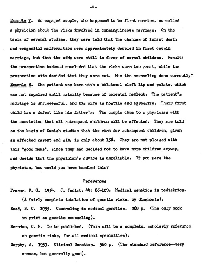 Nlm Pirated Paper Genetic Counseling I September 1957